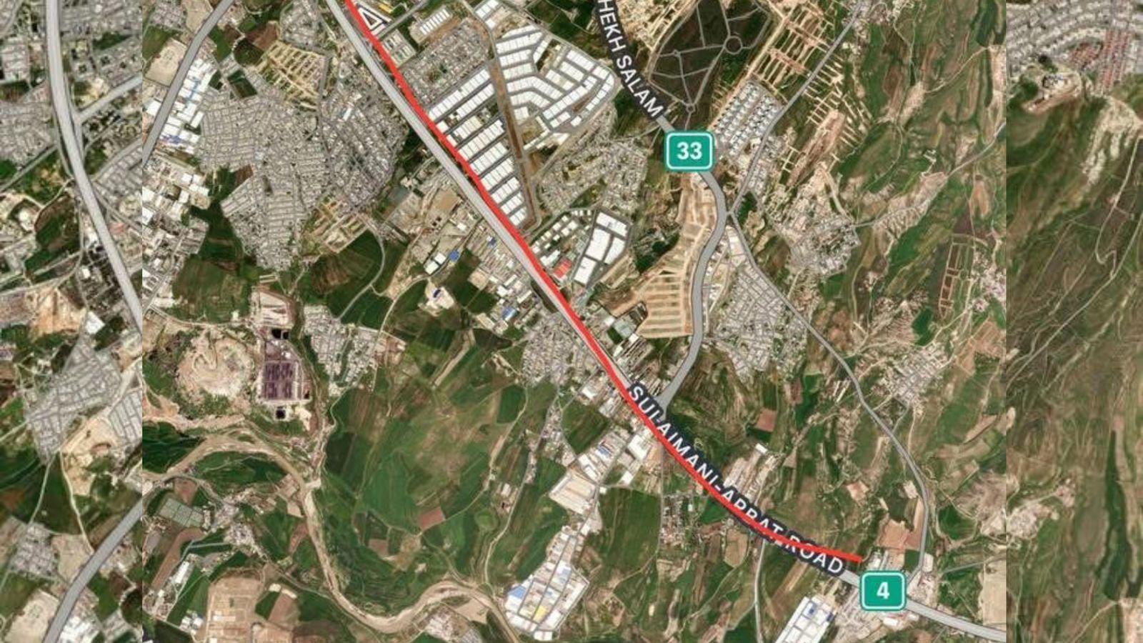 شارەوانی سلێمانی: شەقامی سەرەکیی سلێمانی - عەربەت بەربەست دەکرێت