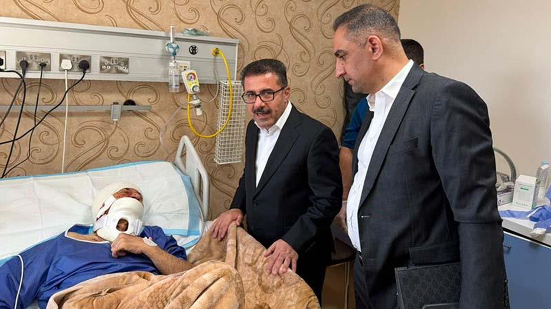 نوێنەرانی قوباد تاڵەبانی شێرزاد حەسەن نووسەر و رووناکبیریان بەسەرکردەوە