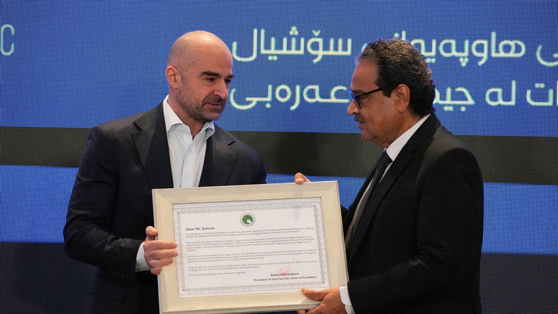 بافڵ جەلال تاڵەبانی وەک سەرۆکی هاوپەیمانی حزبە سۆسیال دیموکراتەکانی وڵاتانی عەرەبی هەڵبژێردرا