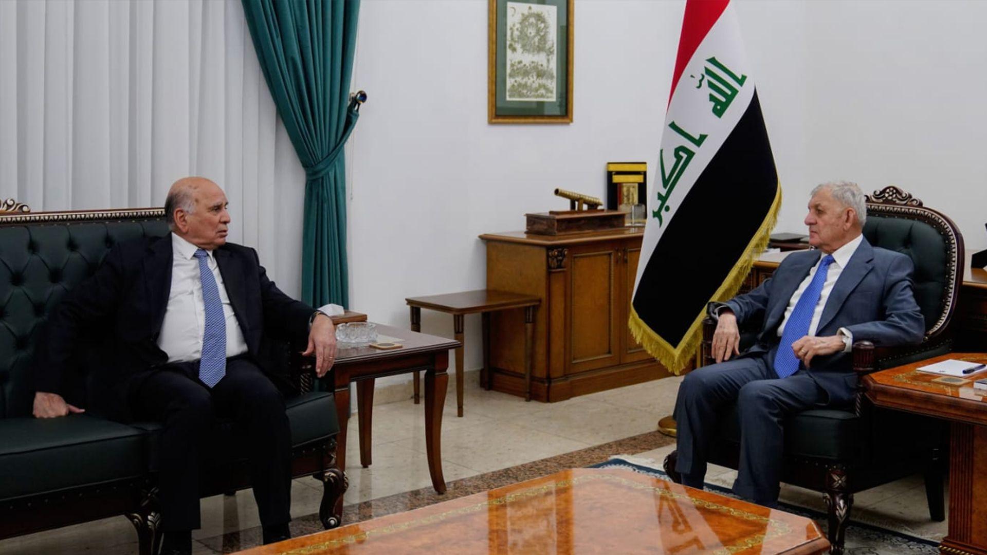 سه رۆک کۆماری عیراق پێشوازی له وەزیری دەرەوه کرد