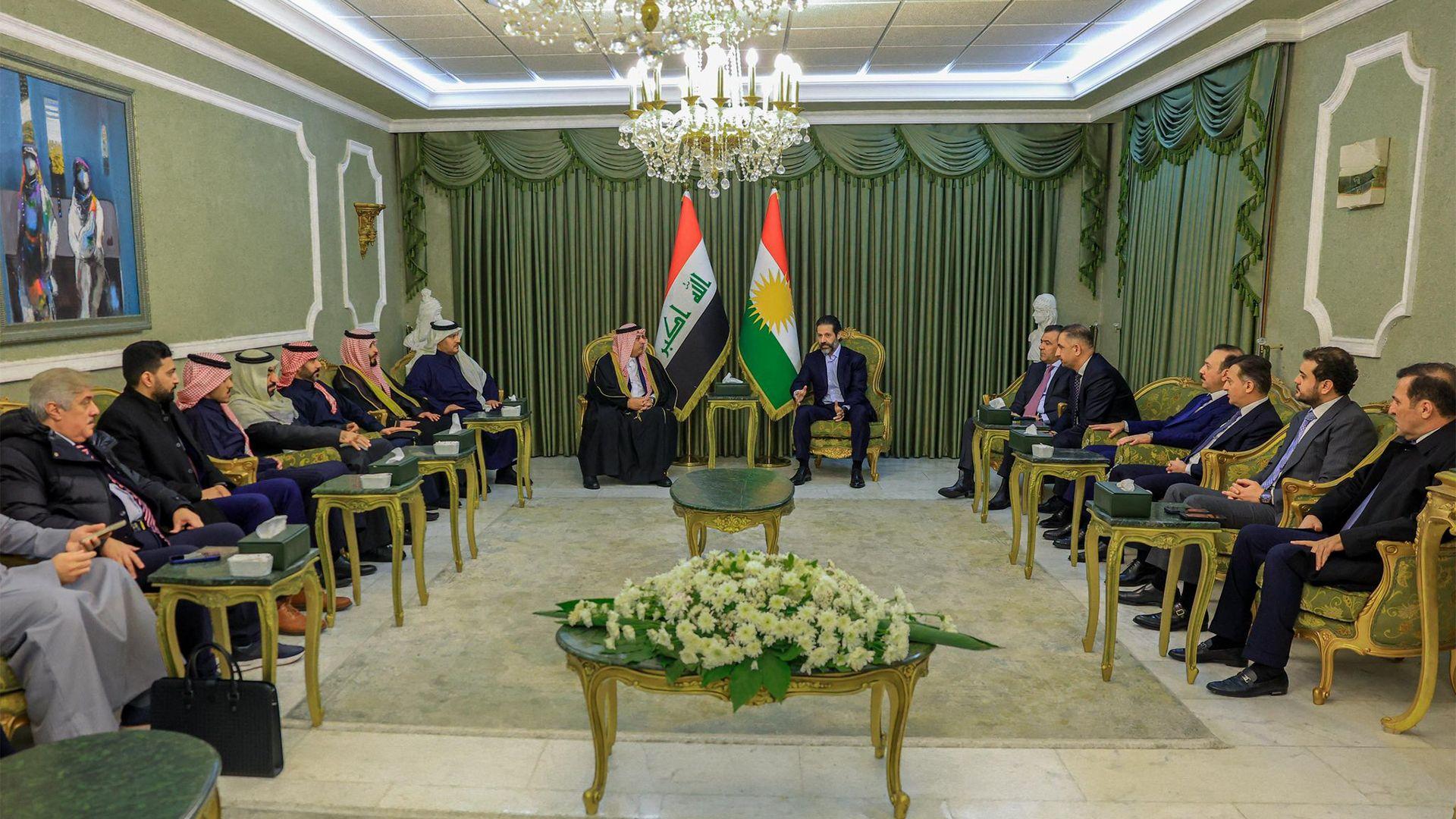 قوباد تاڵەبانی لەگەڵ وەفدێکی بازرگانیی سعودییە کۆبووەوە