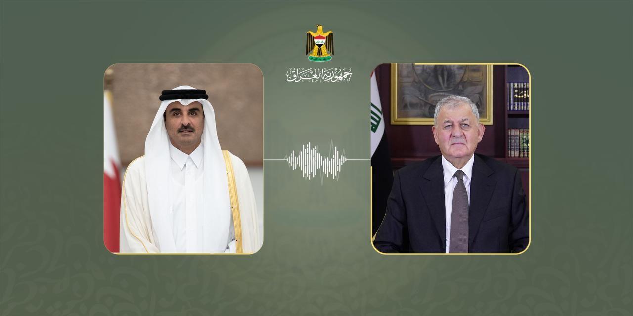 سەرۆک کۆماری عراق هێرشەکەی ئیسرائیلی بۆ سەر قەتەر ئیدانە کرد و هاوسۆزیی خۆی بۆ ئەو وڵاتە  دەربڕی