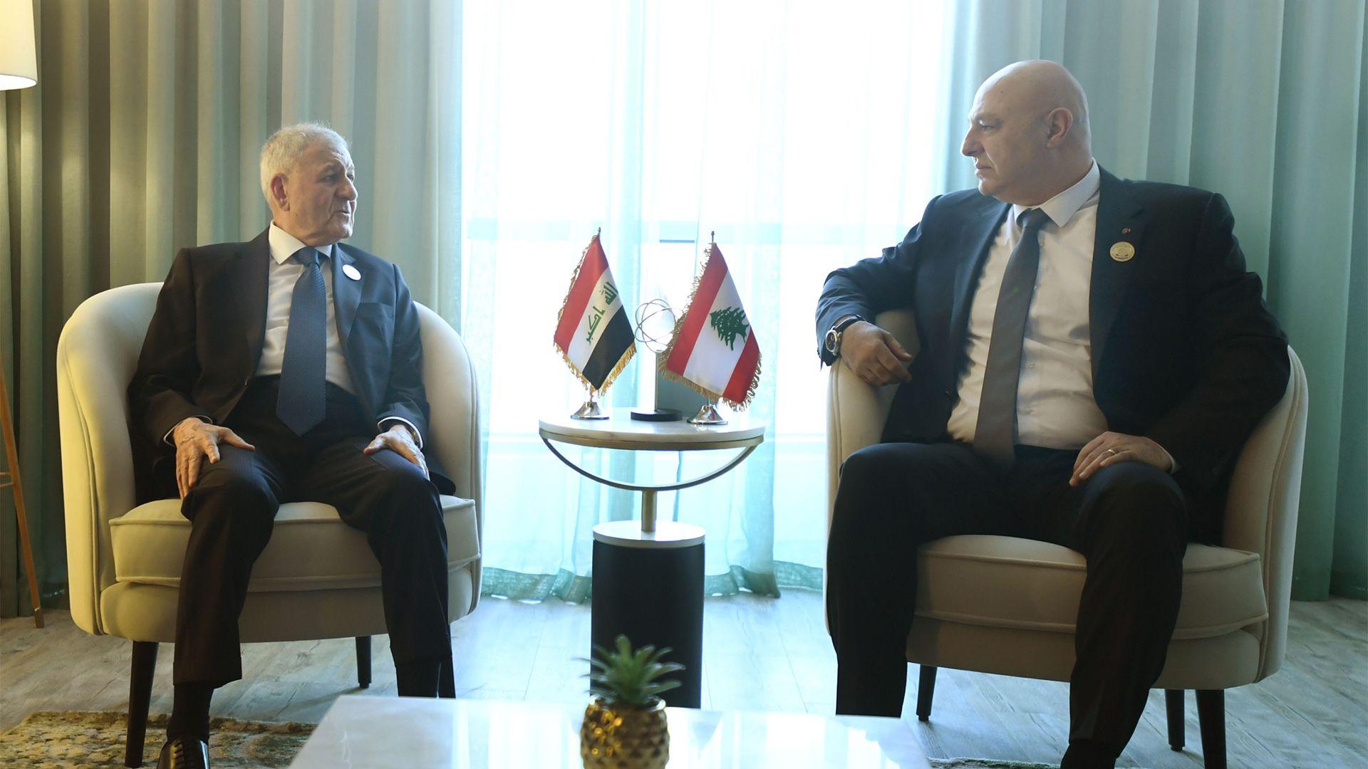 سەرۆک کۆماری عیراق و سەرۆکی لوبنان کۆبونەوە