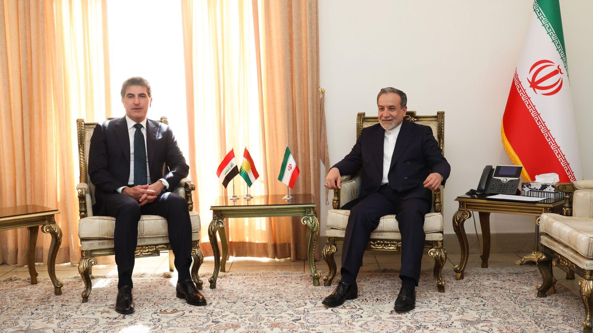 لە تاران نێچیرڤان بارزانی و عەباس عراقچی کۆبوونەوە