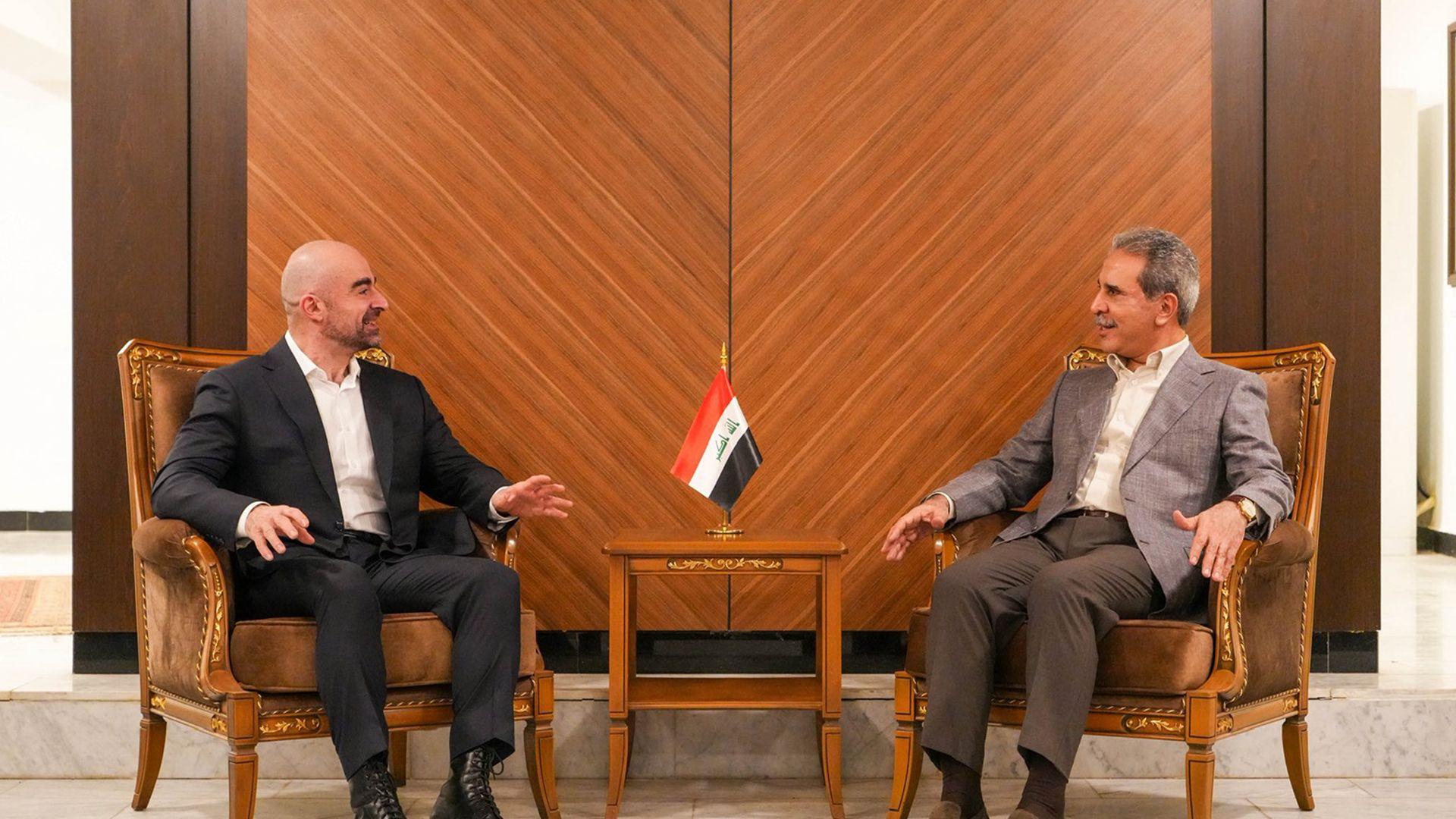 سەرۆکی یەکێتی لەگەڵ سەرۆکی ئەنجومەنی دادوەری عیراق کۆبووەوە