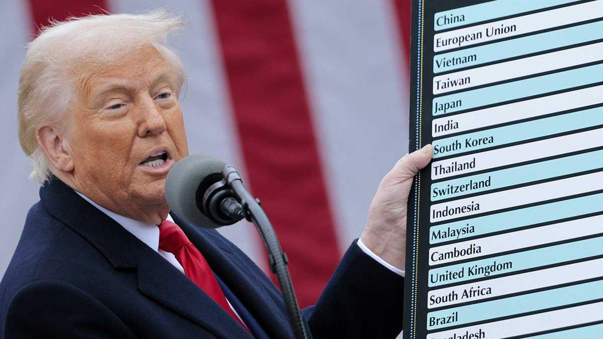 پێناسی گومرگی ئەمریكا بەسەر نزیكەی 60 وڵات چووە بواری جێبەجێكردنەوە