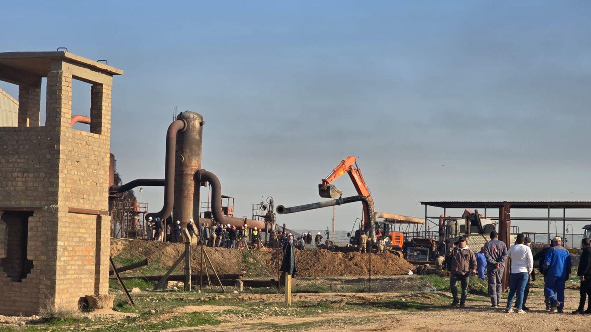 نفط الشمال تُعلن السيطرة الكاملة على حريق باجوان وإعادة تشغيل الخط