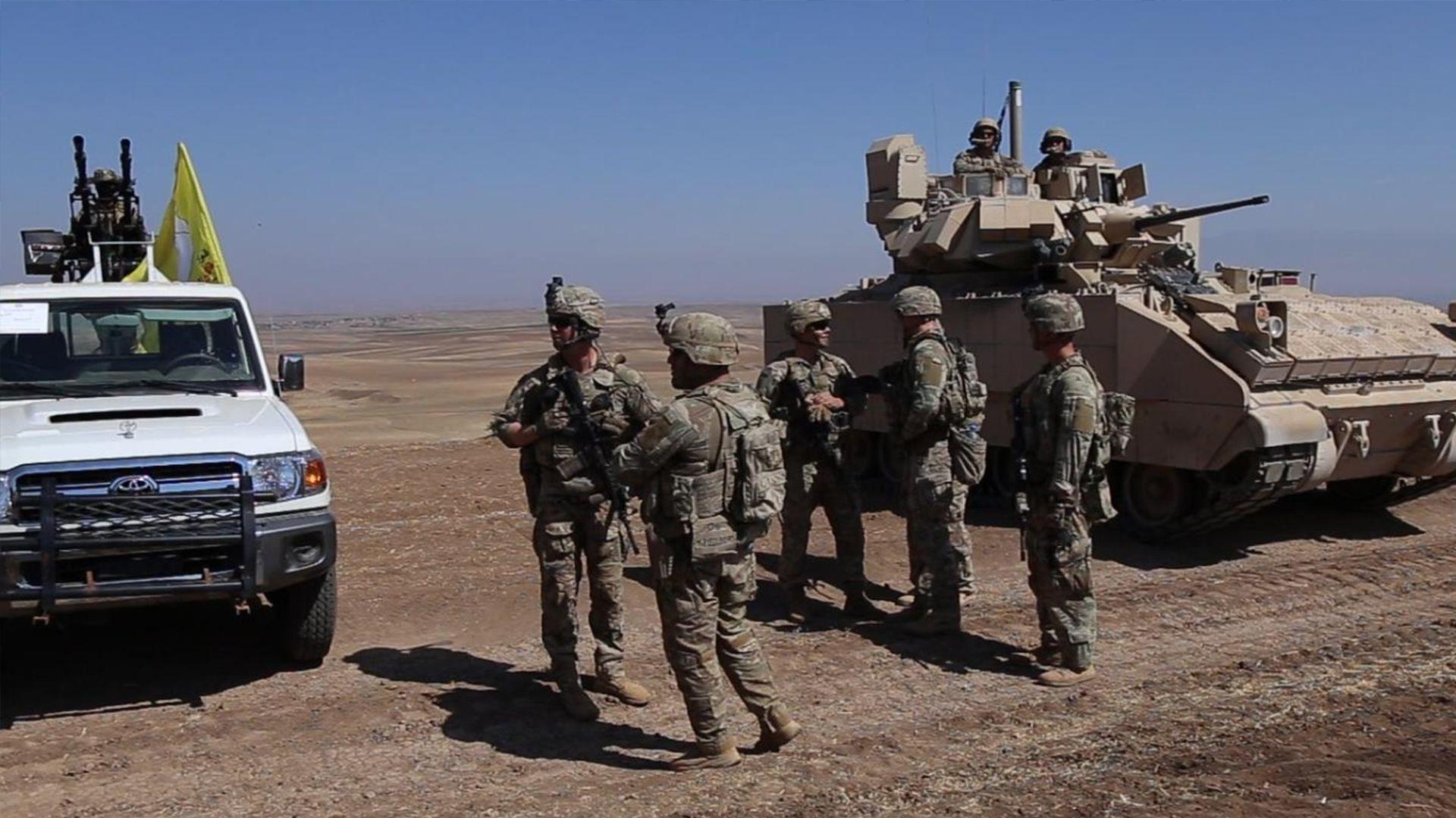 هەسەدە و ئەمریكا مانۆڕێکی سەربازی هاوبەشیان لە حەسەكە ئەنجامدا