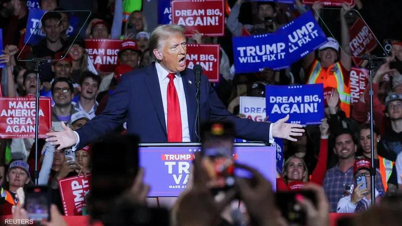 ترەمپ: لە چەند ویلایەتێك لە پێش هاریسەوەم 
