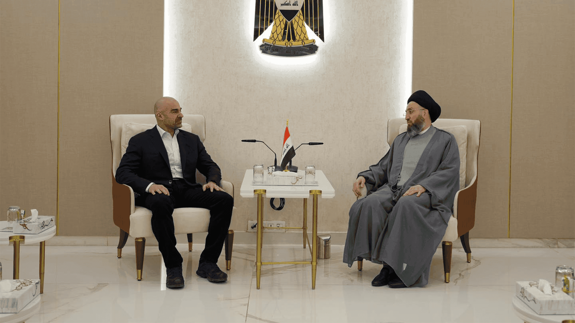 بافڵ جەلال تاڵەبانی و عەممار حەکیم کۆبوونەوە