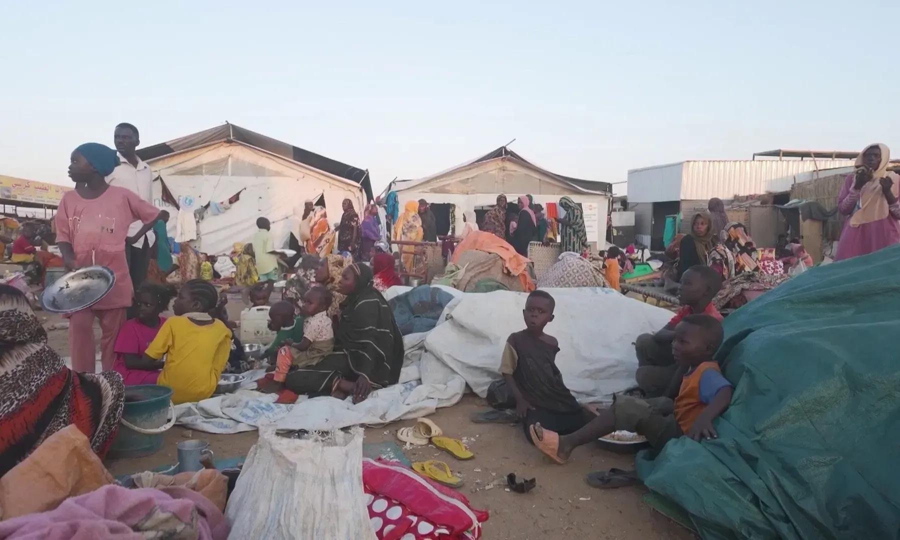 ظروف إنسانية صعبة لمئات العائلات نزحت من الفاشر إلى الدبة بالولاية الشمالية