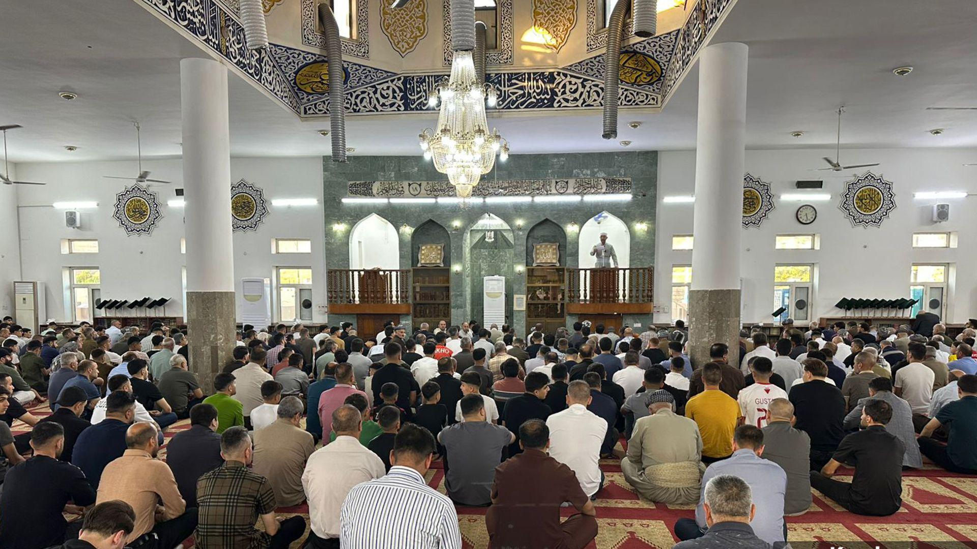 لە هەرێمی كوردستان لە زیاتر لە شەش هەزار مزگەوت نوێژی جەژن كرا