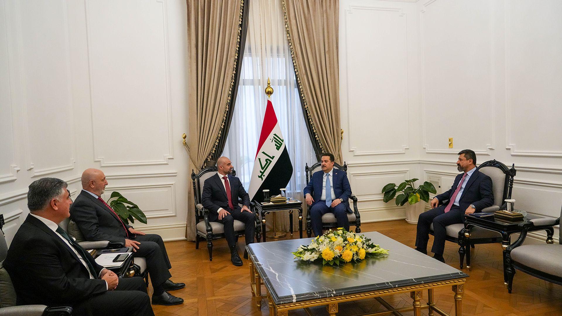 کۆبوونەوەی بافڵ جەلال تاڵەبانی و محەمەد شیاع سودانی