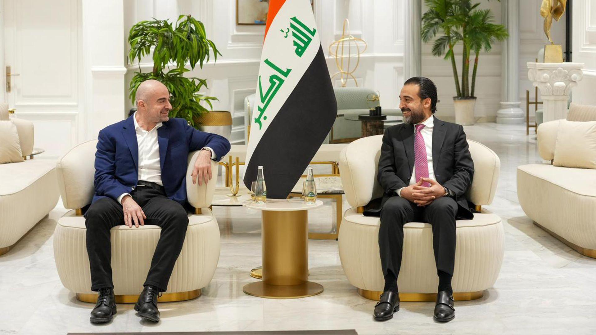 بافڵ جەلال تاڵەبانی و محەمەد حەلبووسی کۆبوونەوە