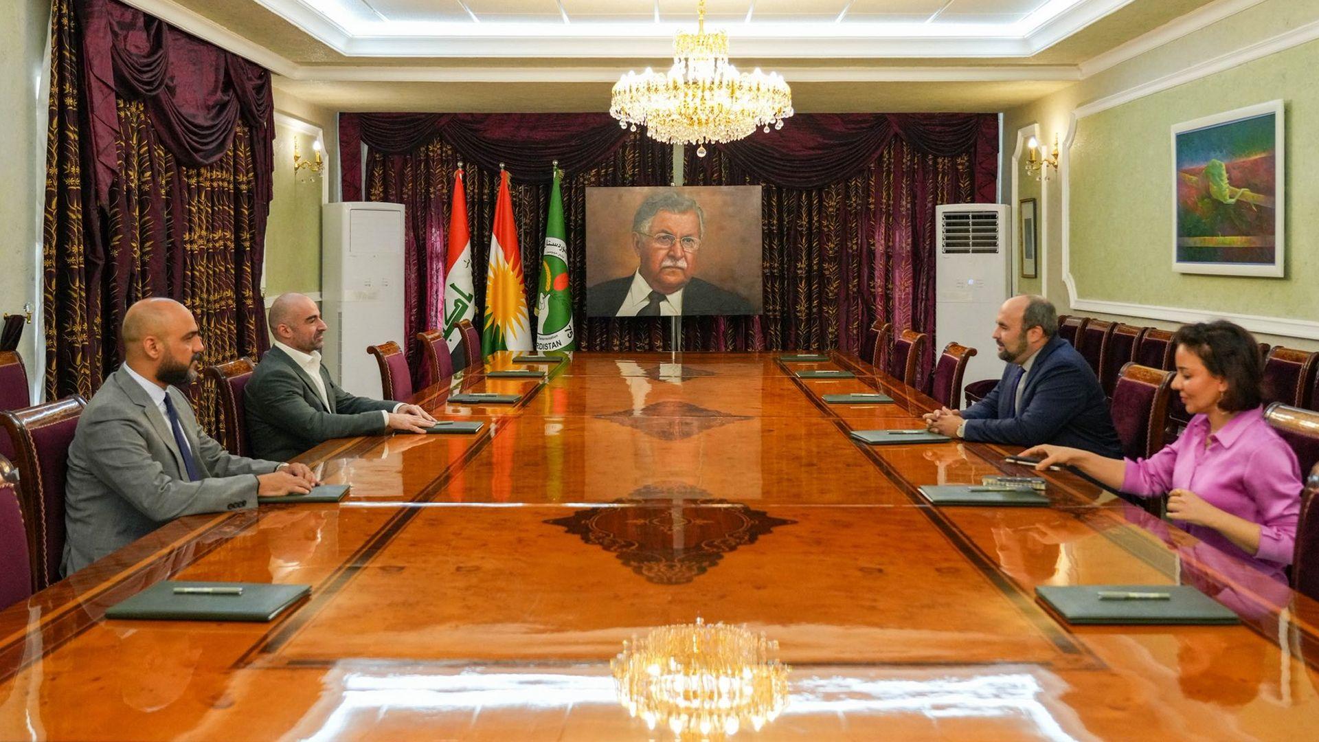 سەرۆکی یەکێتی لەگەڵ باڵیۆزی کۆماری چیک لە عیراق کۆبووەوە