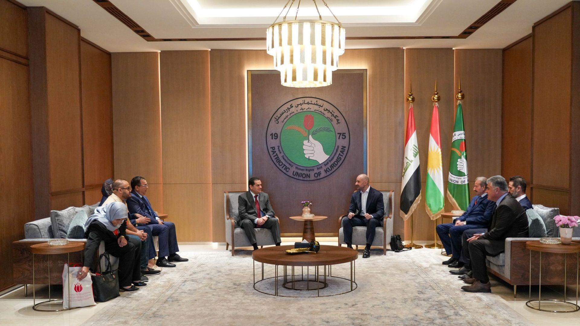 سەرۆکی یەکێتی و وەزیری پێشووی دەرەوەی لیبیا کۆبوونەوە