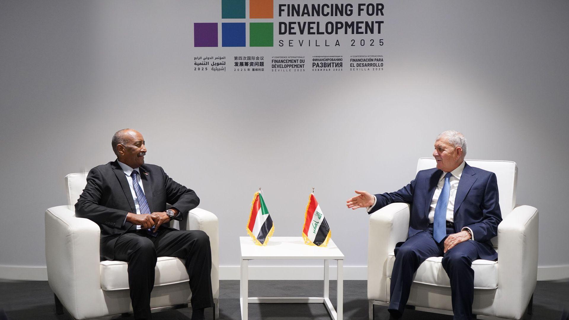 سەرۆک کۆماری عیراق و سەرۆکی سودان کۆبوونەوە