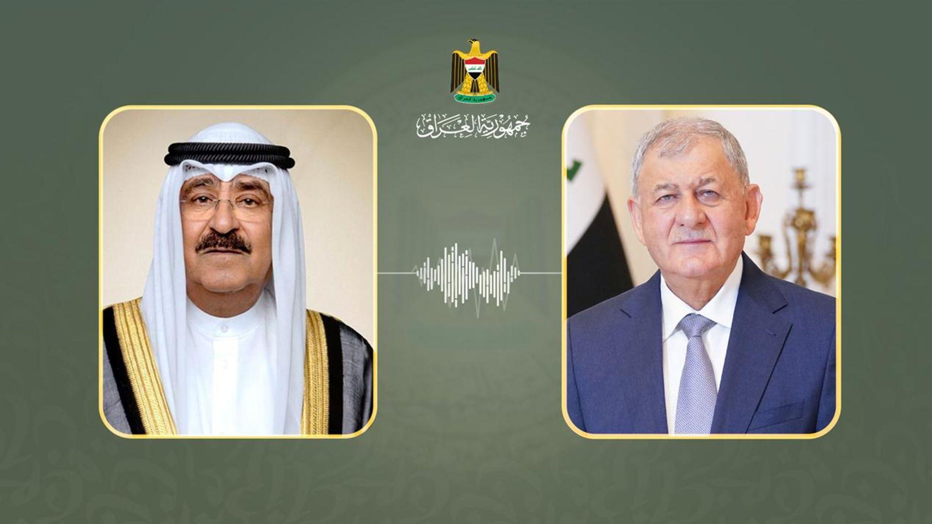 سەرۆک کۆمار و ئەمیری دەوڵەتی کوێت جەختیان لە سەقامگیری ناوچەکە کردەوە