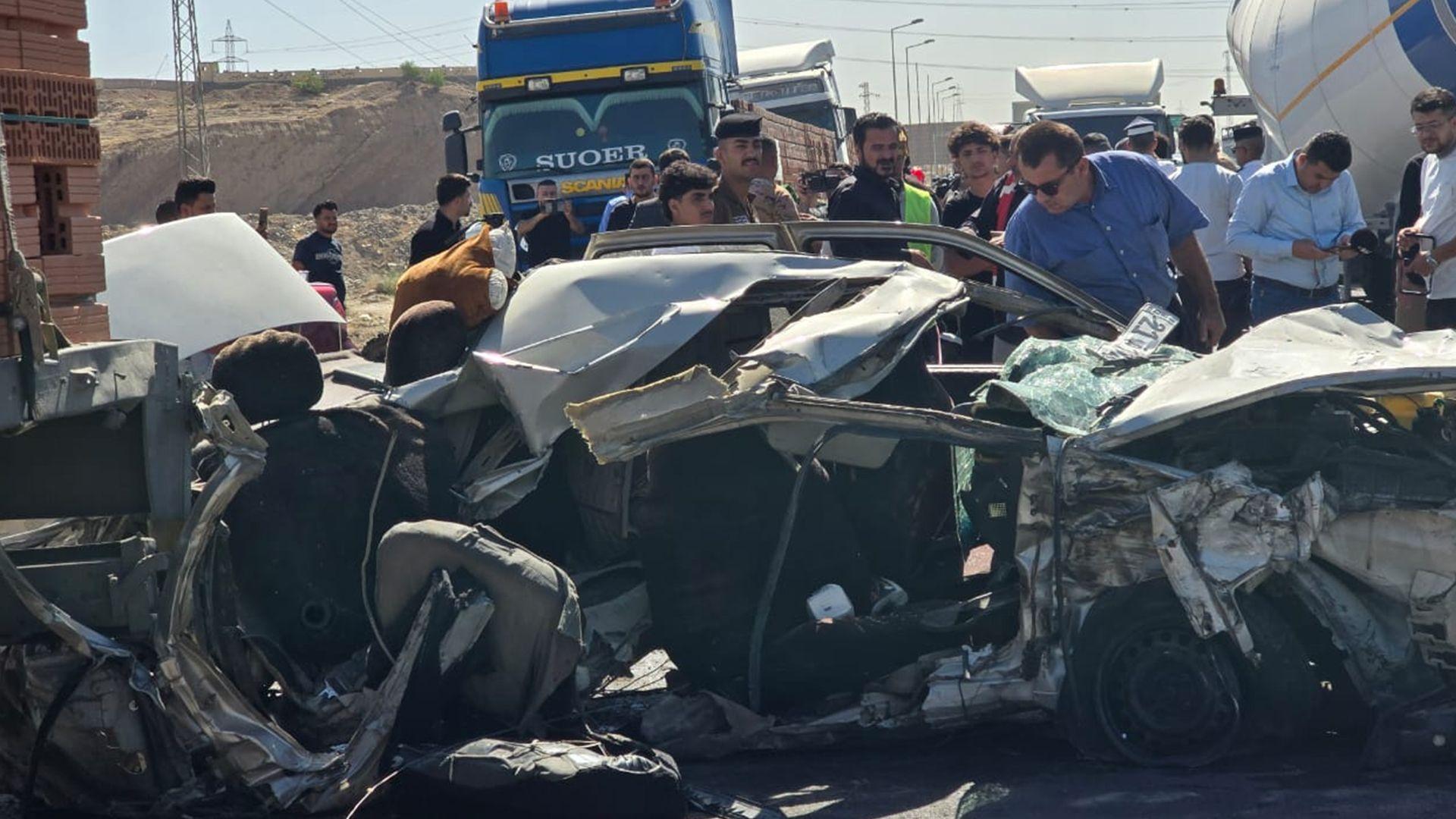 لە روداوێکی هاتوچۆدا لە کەرکوک چوار کەس گیانیان لەدەستدا