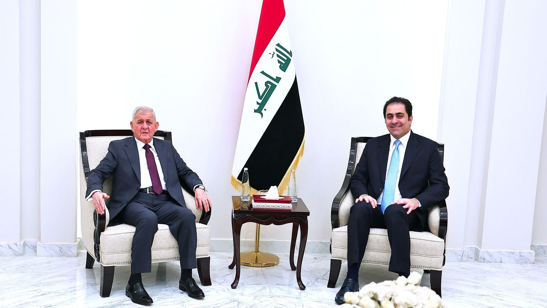 سەرۆک کۆمار لەگەڵ سەرۆکی هاوپەیمانیی ئەساسی عیراقی کۆبووەوە