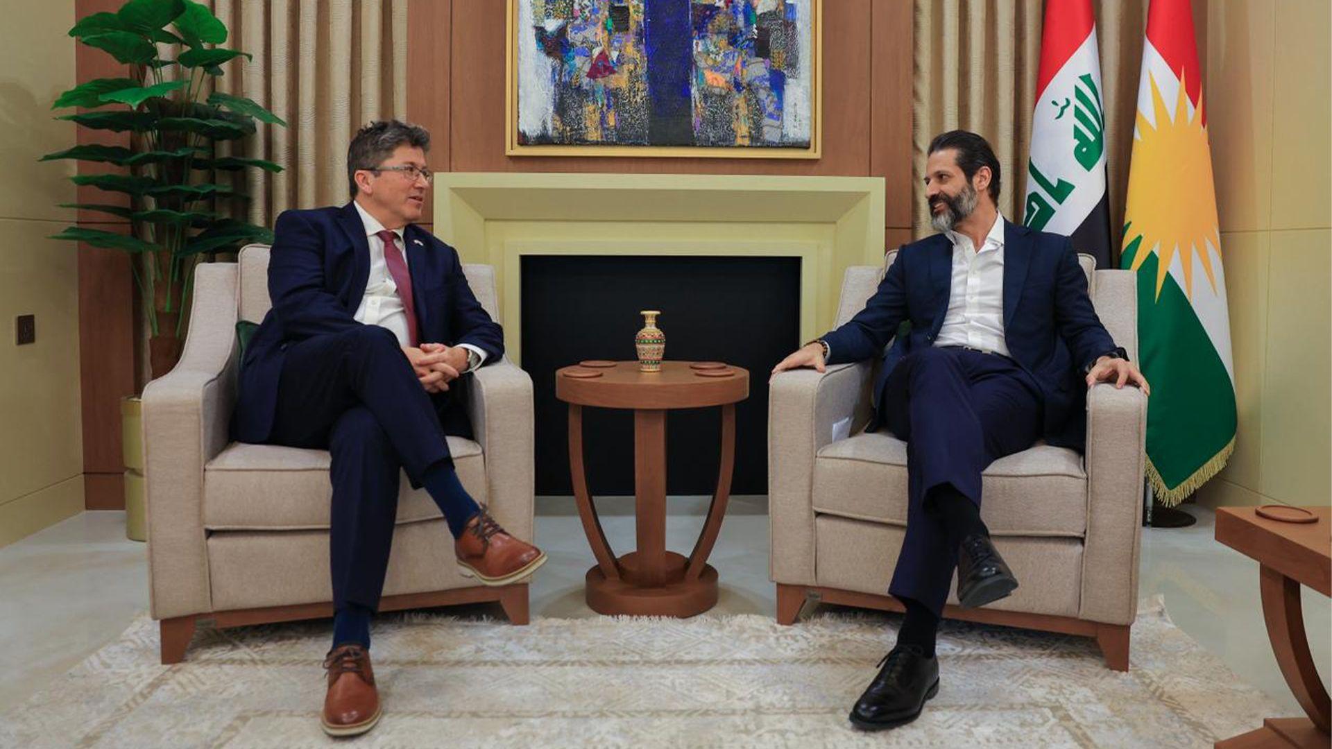 قوباد تاڵەبانی لەگەڵ باڵیۆزی کەنەدا کۆبووەوە