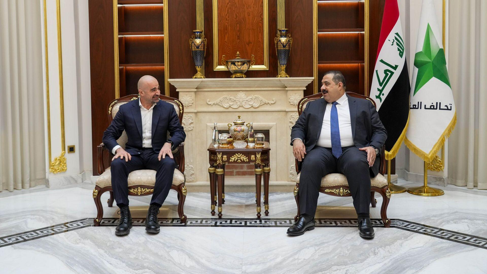 بافڵ جەلال تاڵەبانی و موسەنا سامەڕائی کۆبونەوە