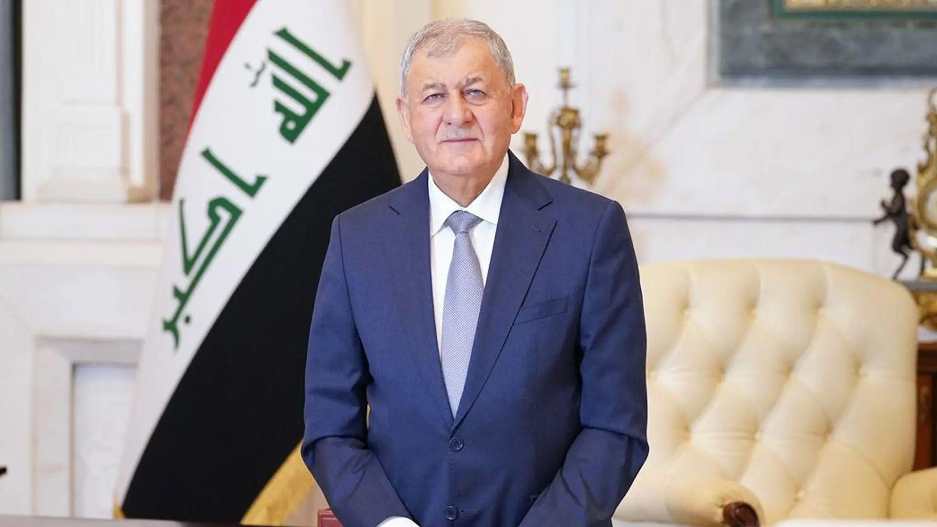 سەرۆك كۆماری عیراق پەیامی هاوخەمیی ئاراستەی ئێران دەكات