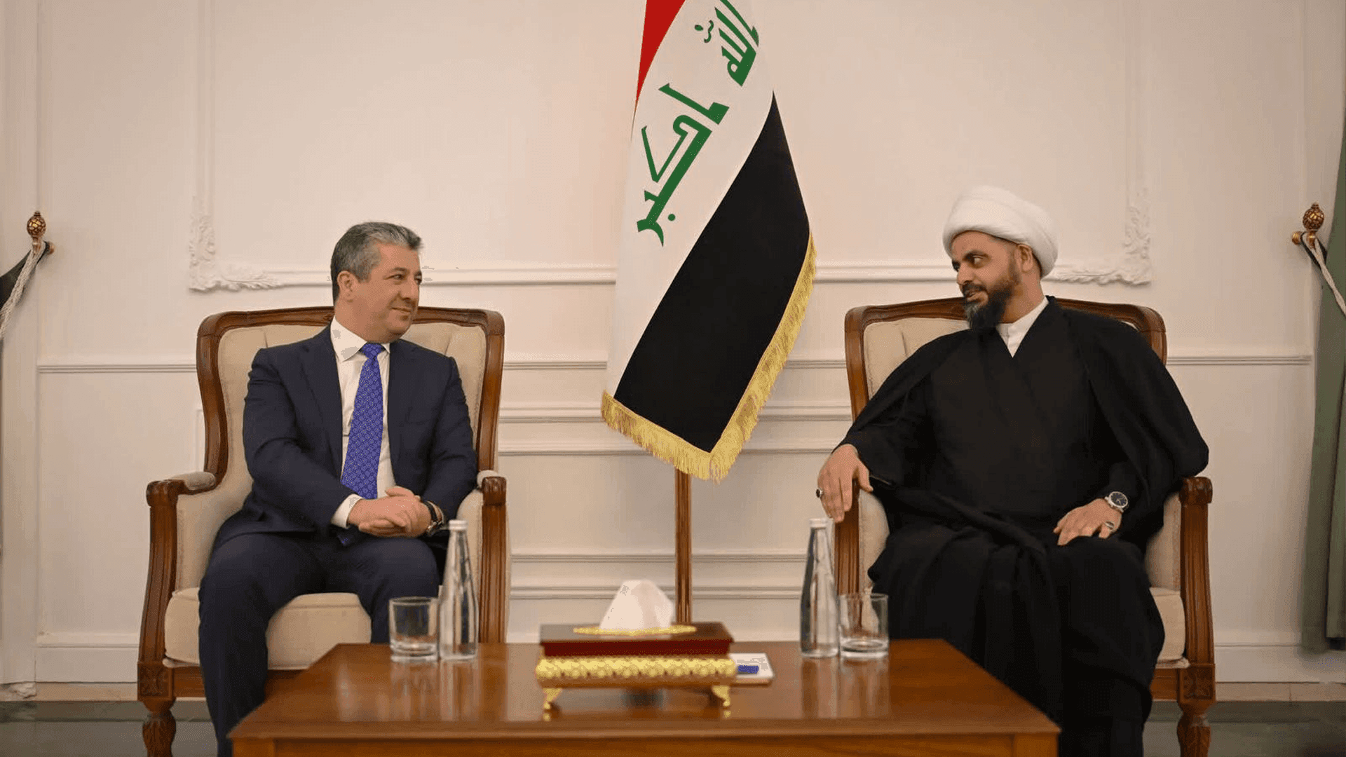 مەسرور بارزانی لەگەڵ قەیس خەزعەلی کۆبووەوە