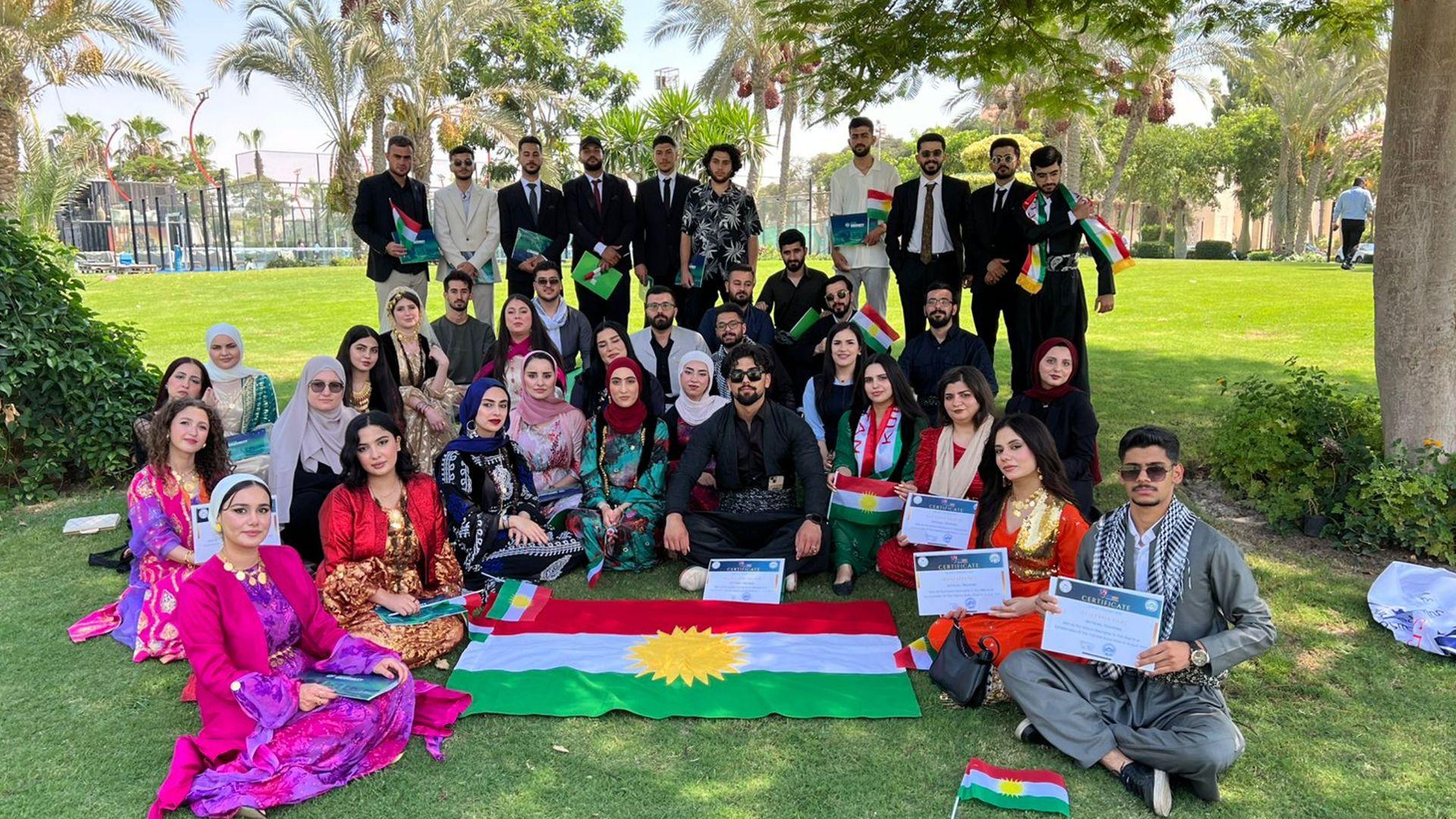 ژمارەیەک خوێندکارانی زانکۆکانی هەرێم لە میسر مەشقی هاوینەیان ئەنجامدا