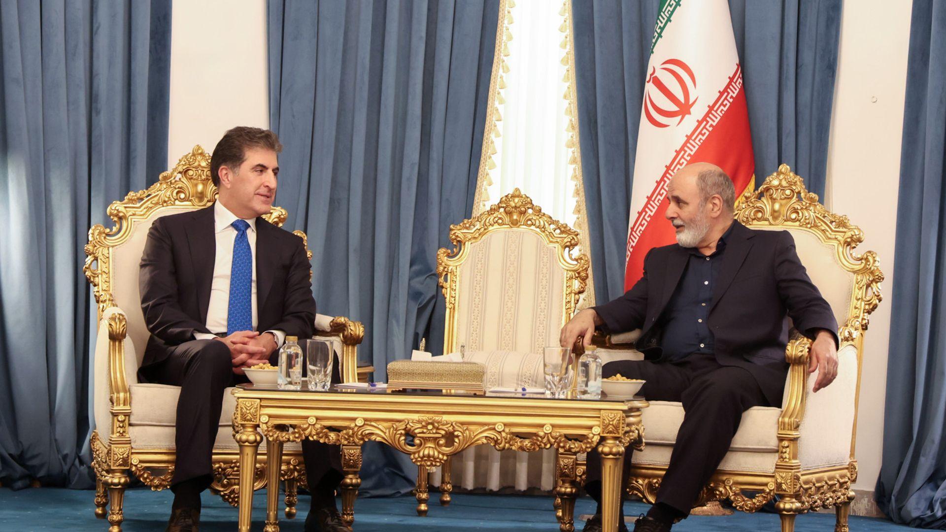 نێچیرڤان بارزانی لەگەڵ عەلی ئەکبەر ئەحمەدیان لە تاران کۆبووەوە