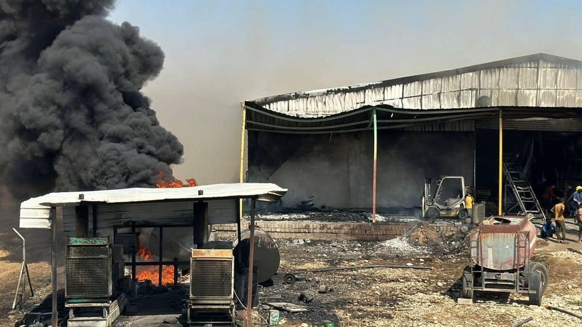 دهۆک.. ئاگر لە کۆگایەکی پەتاتە کەوتەوە