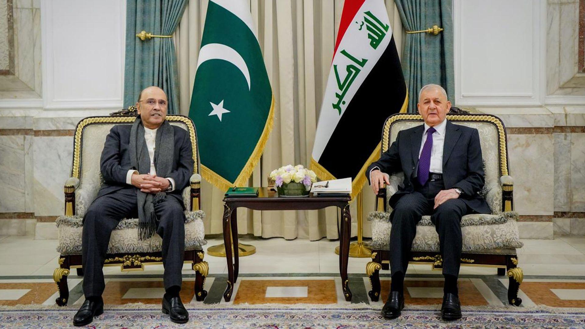 سەرۆک کۆمار لەگەڵ هاوتا پاکستانییەکەی گفتوگۆی دوولایەنە و فراوانی ئەنجامدا