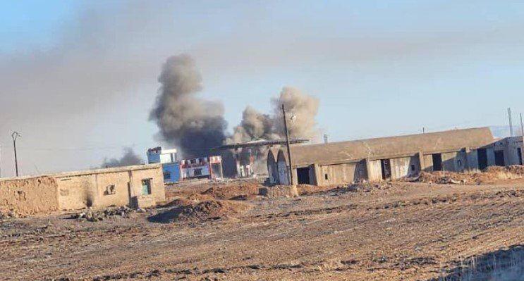 توركیا سنوری بەنداوی تشرین و گوندەكانی باشوری كۆبانێ بۆردومان دەکات
