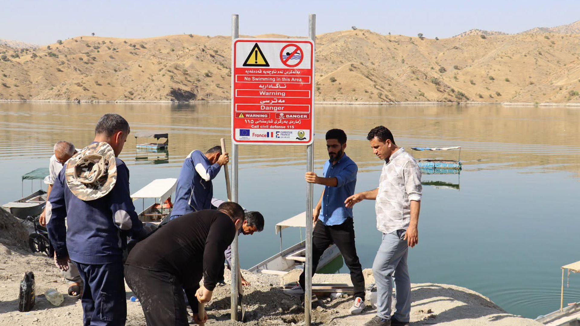 گەشتوگوزاری هەڵەبجە هۆشداری دەداتە گەشتیاران و مەلەوانیکردن لە چەند ناوچەیەک قەدەغە دەکات