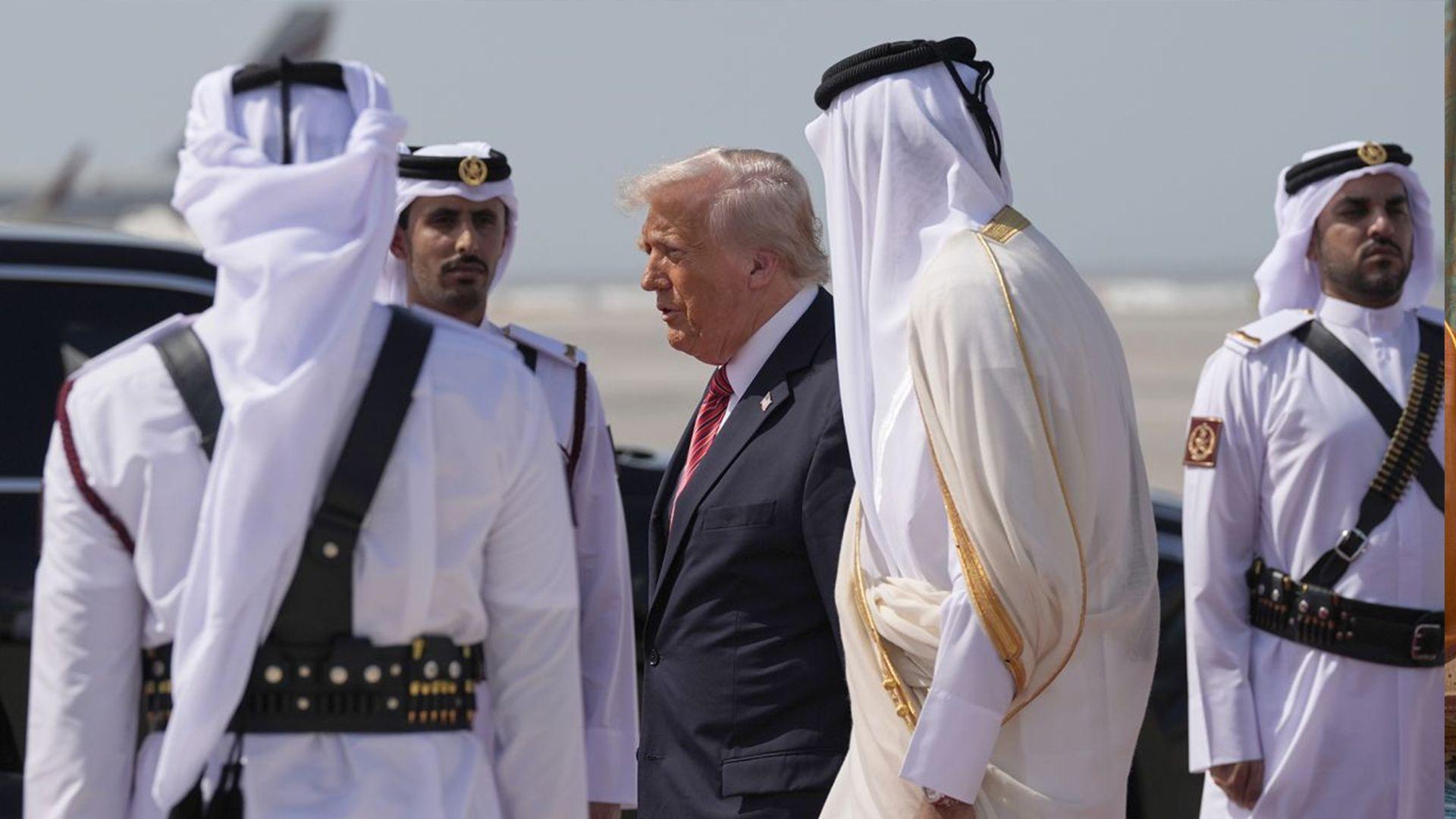 قەتەر؛ ترەمپ گەیشتە دووەم وێستگەی گەشتەکەی