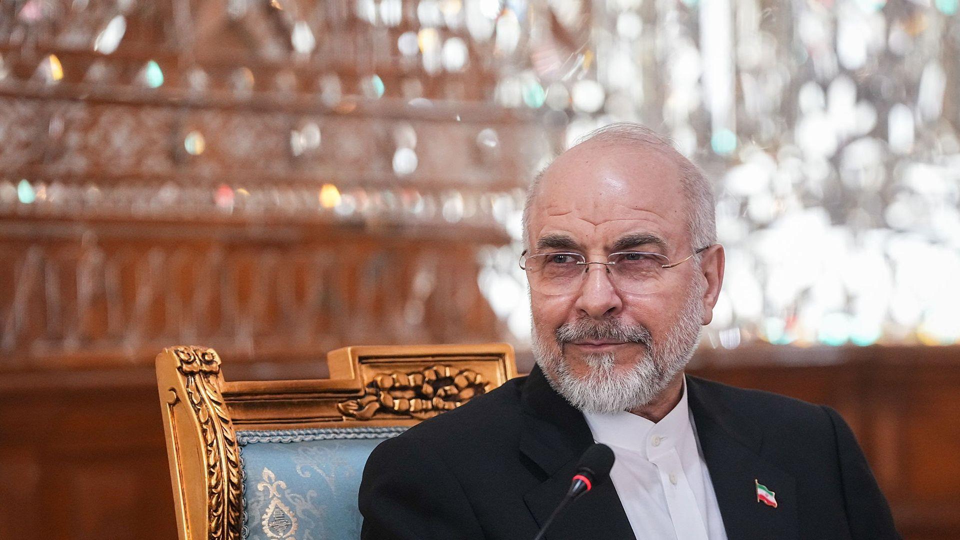 سەرۆكی پەرلەمانی ئێران بەسەردانێكی رەسمی گەیشتە عیراق
