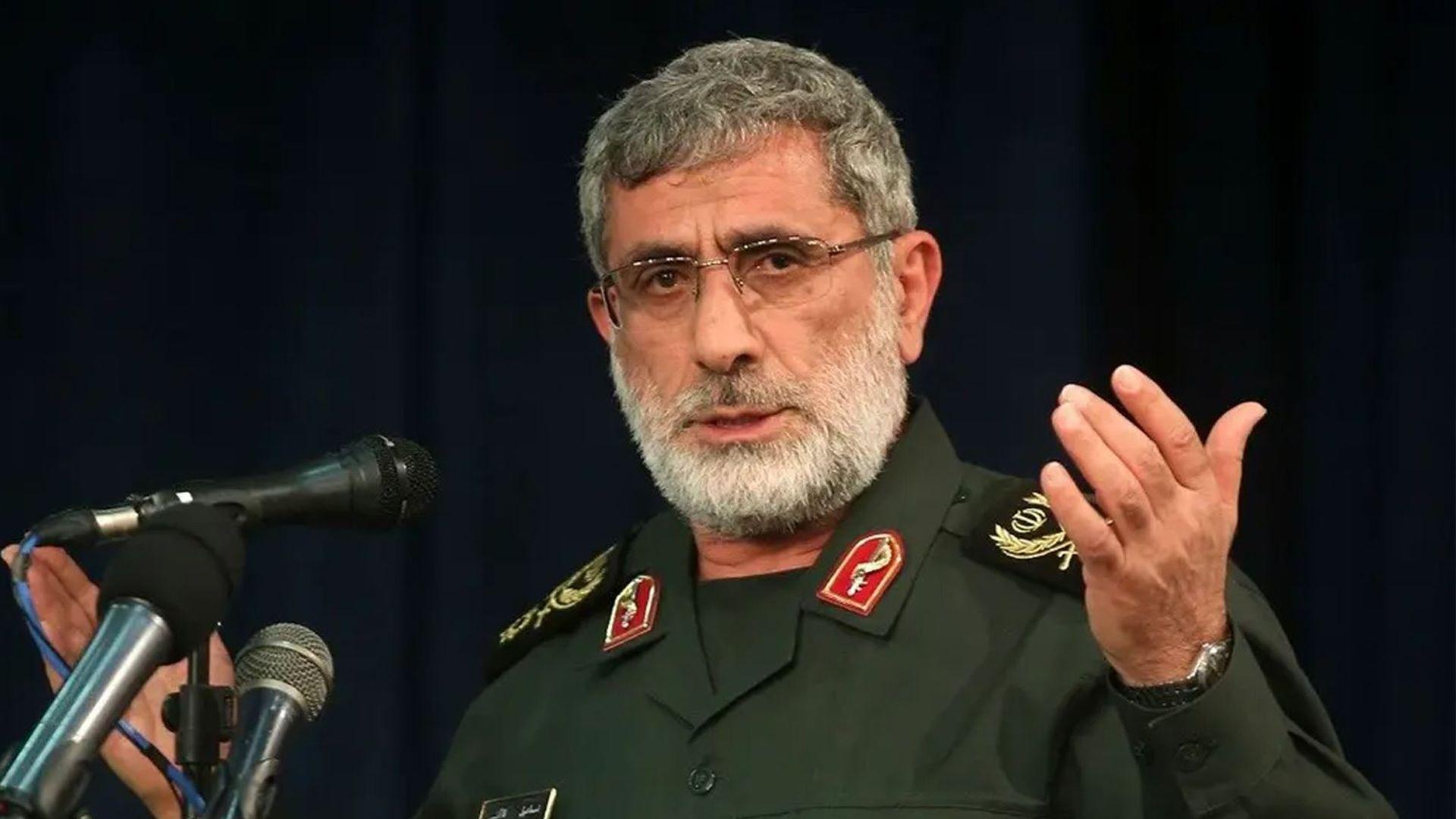 ئیسماعیل قائانی فەرماندەی سوپای قودسی سوپای پاسداران لە بەغدادە