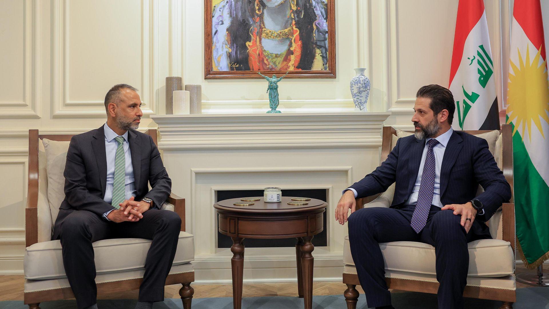 قوباد تاڵەبانی لەگەڵ باڵیۆزی بەریتانیا کۆبووەوە