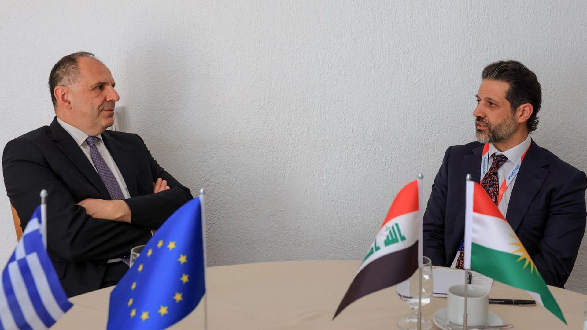 قوباد تاڵەبانی: داوام لە حکومەتی یۆنان کار بکات بۆ کردنەوەی گەشتی ئاسمانیی راستەوخۆ لە نێوان سلێمانی و ئەسینا