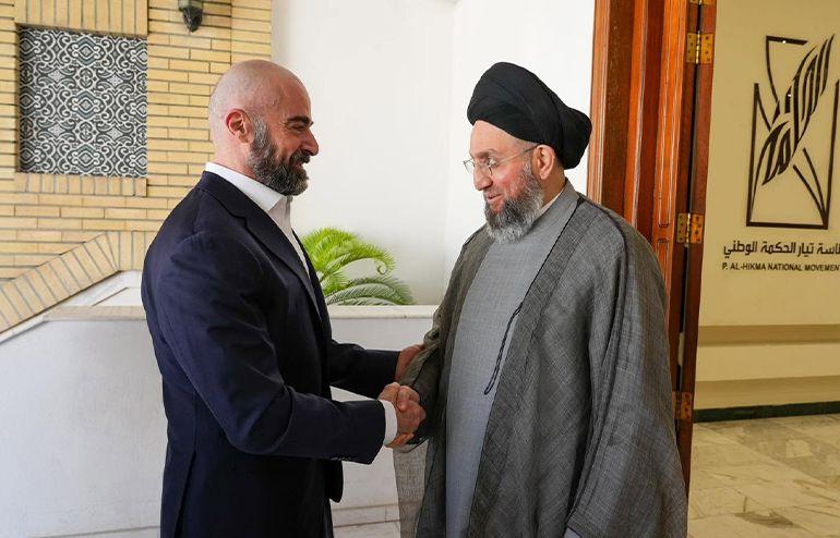 بافڵ جەلال تاڵەبانی لە بەغداد لەگەڵ عەممار حەکیم کۆبووەوە