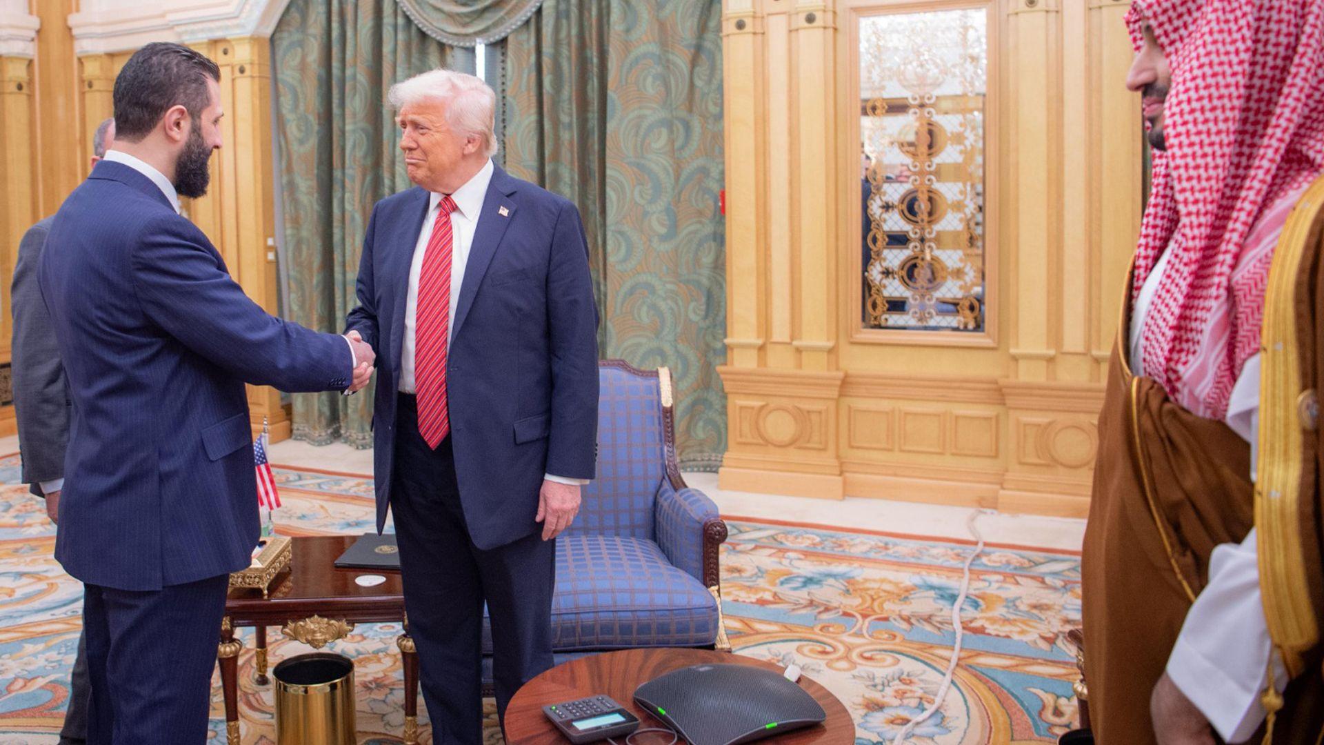 کۆبوونەوەی نێوان دۆناڵد ترەمپ و ئەحمەد شەرع کۆتایی هات