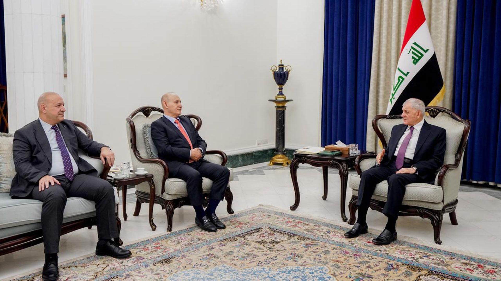 سەرۆک کۆمار پێشوازی لە سەرۆکی ئەنجومەنی کۆمسیاران لە کۆمسیۆنی باڵای سەربەخۆی هەڵبژاردنەکان دەکات