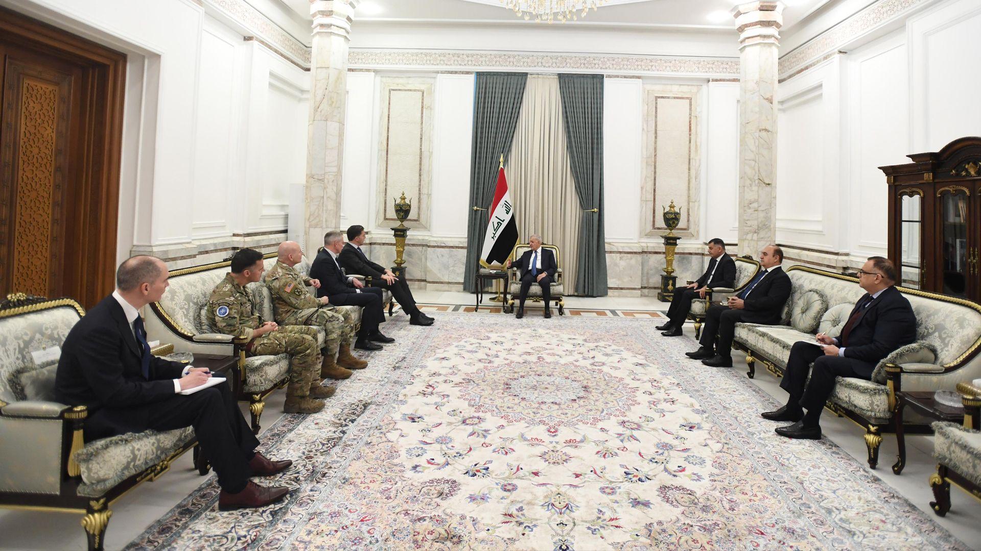 سەرۆک کۆمار: داوا لە ناتۆ دەكەین توانای هێزە عیراقییەكان بەرەوپێش بەرێت