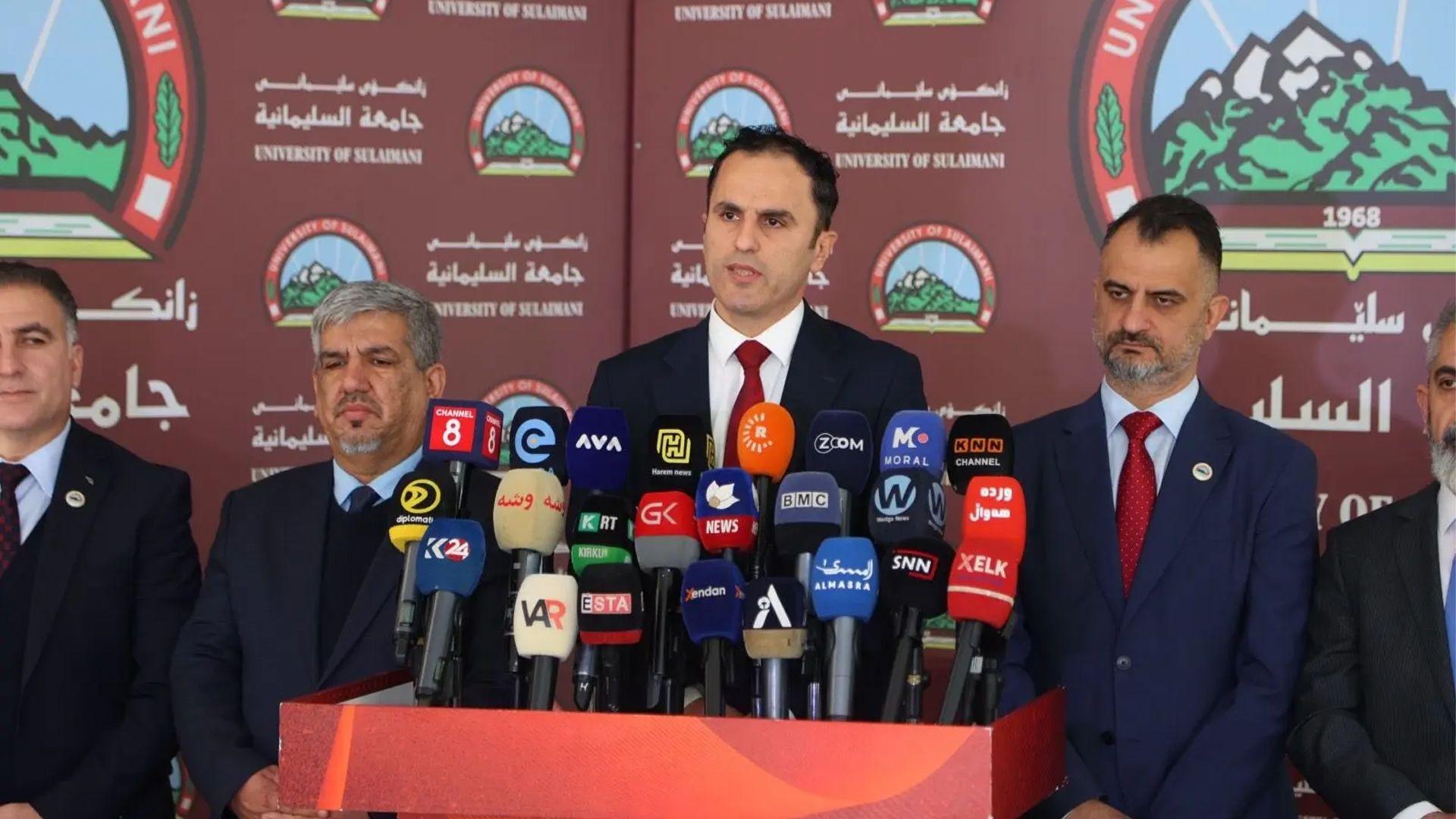 زانکۆی سلێمانی لەسەر ئاستی عیراق لە سێ پسپۆڕیدا پلەی یەکەمی بەدەست هێنا