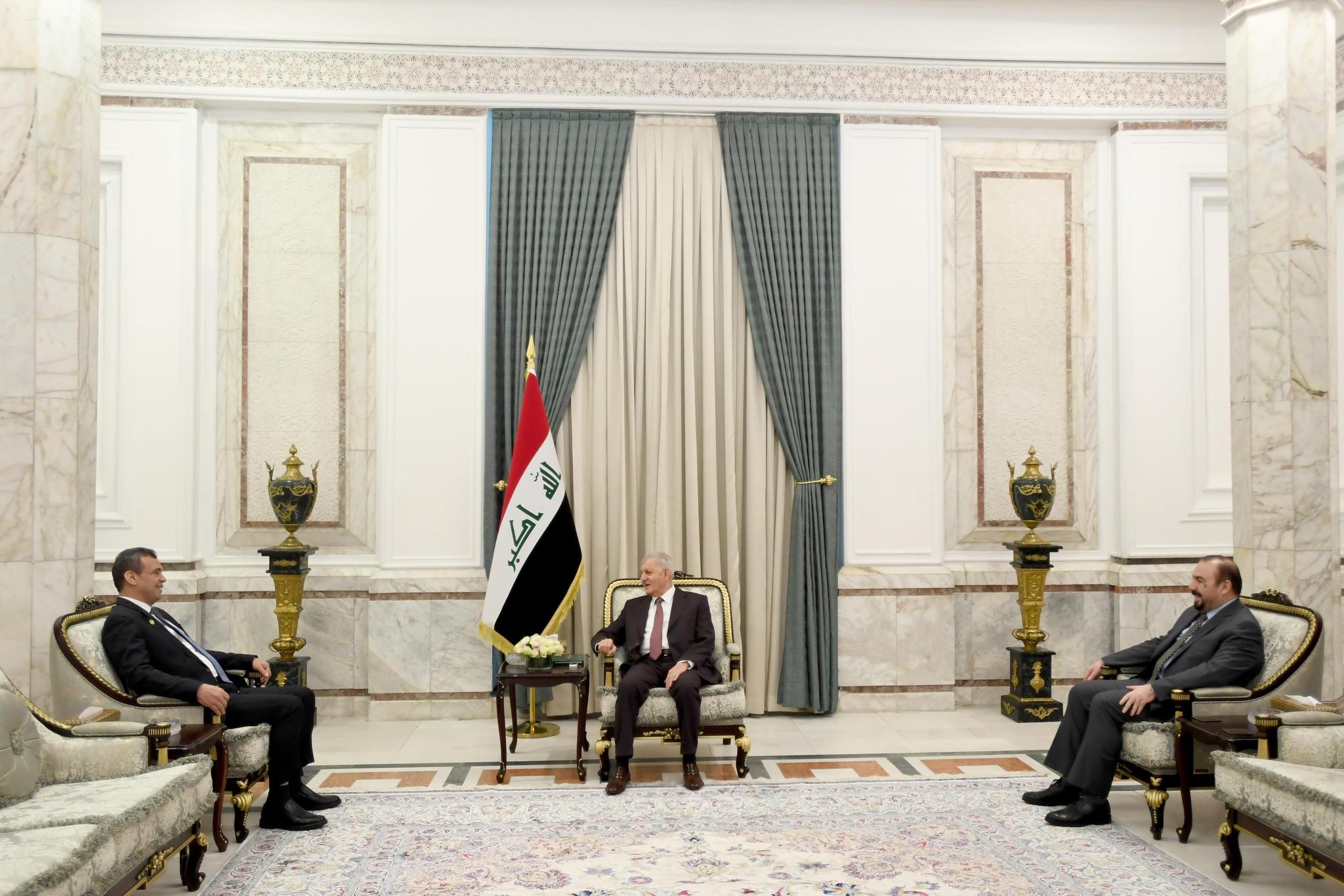 سەرۆک کۆماری عیراق  پێشوازی لە جێگری سەرۆک وەزیرانی لیبیا کرد