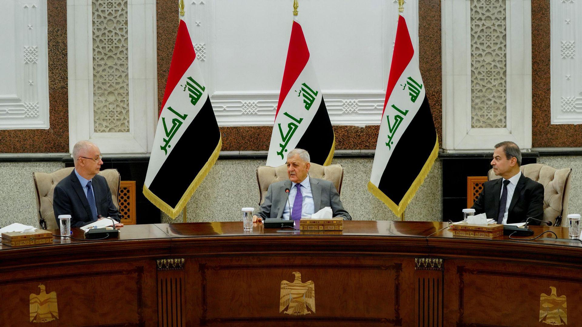 سەرۆک کۆمار پێشوازی لەسەرۆکی نوێنەرایەتییە دیپلۆماسییە عەرەبی و بیانییە باوەڕپێکراوەکان لە عێراق دەکات