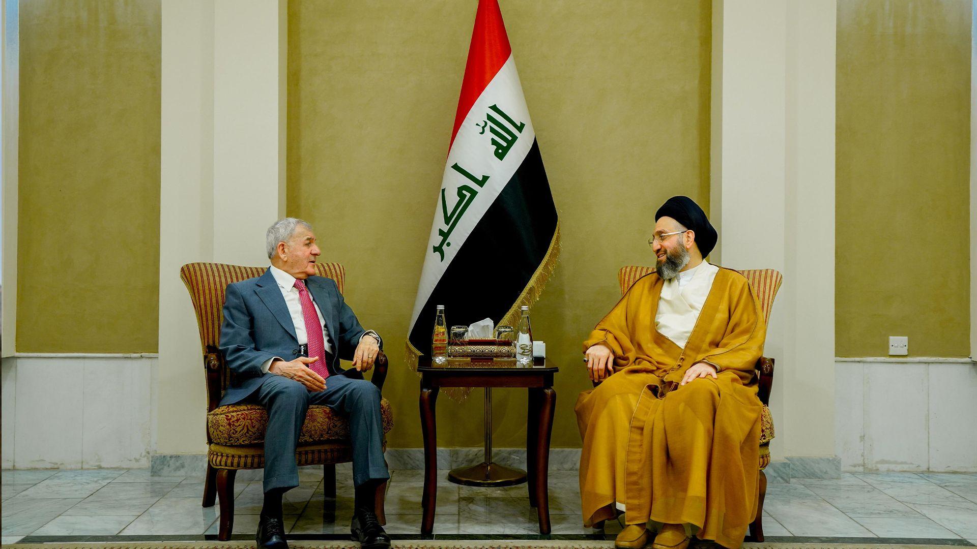 سەرۆک کۆماری عیراق پێشوازی لە عەمار حەکیم کرد 