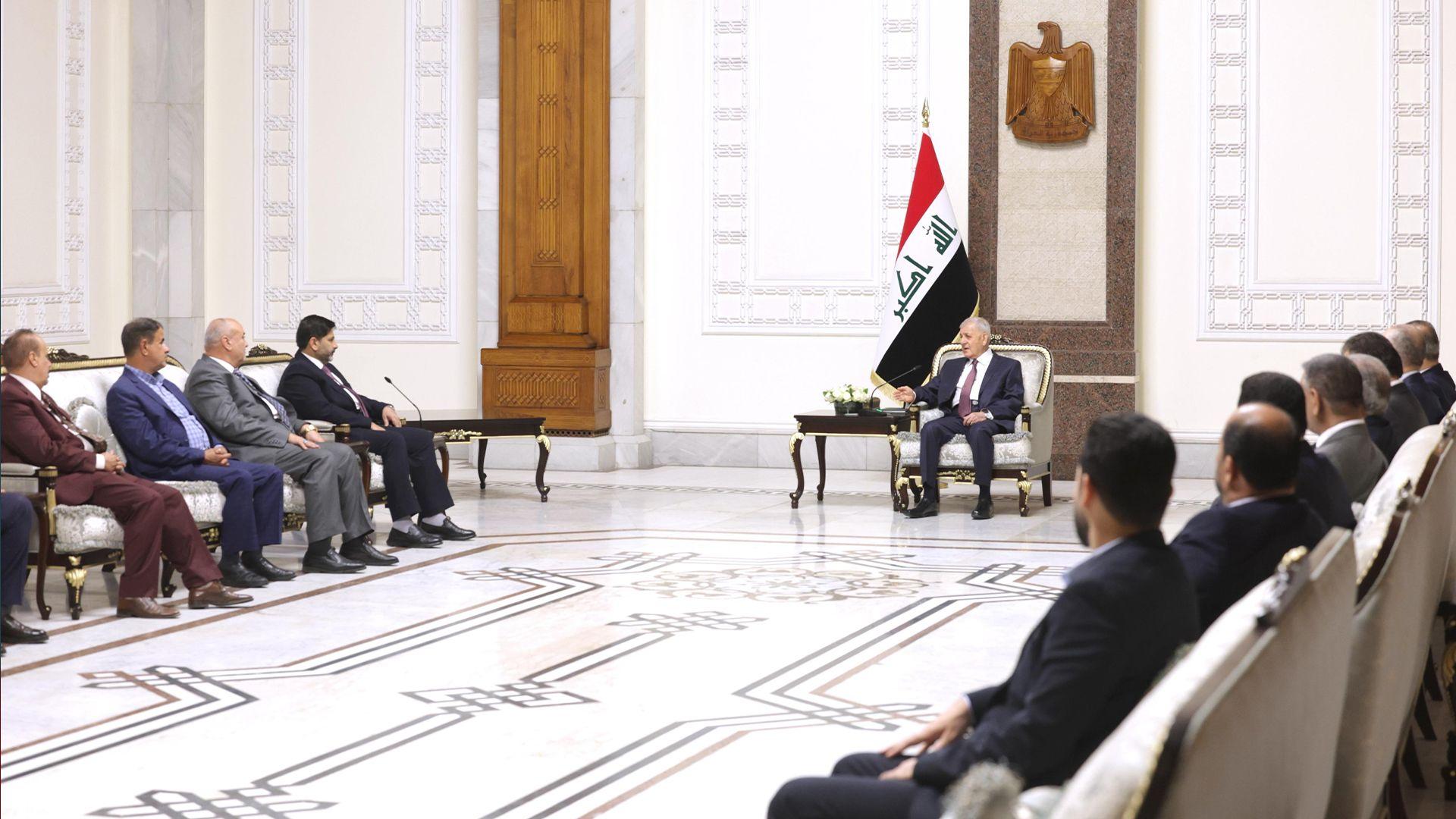 سەرۆک کۆمار پێشوازی لە سەرۆکی هاوپەیمانی عومقی وەتەنی کرد 