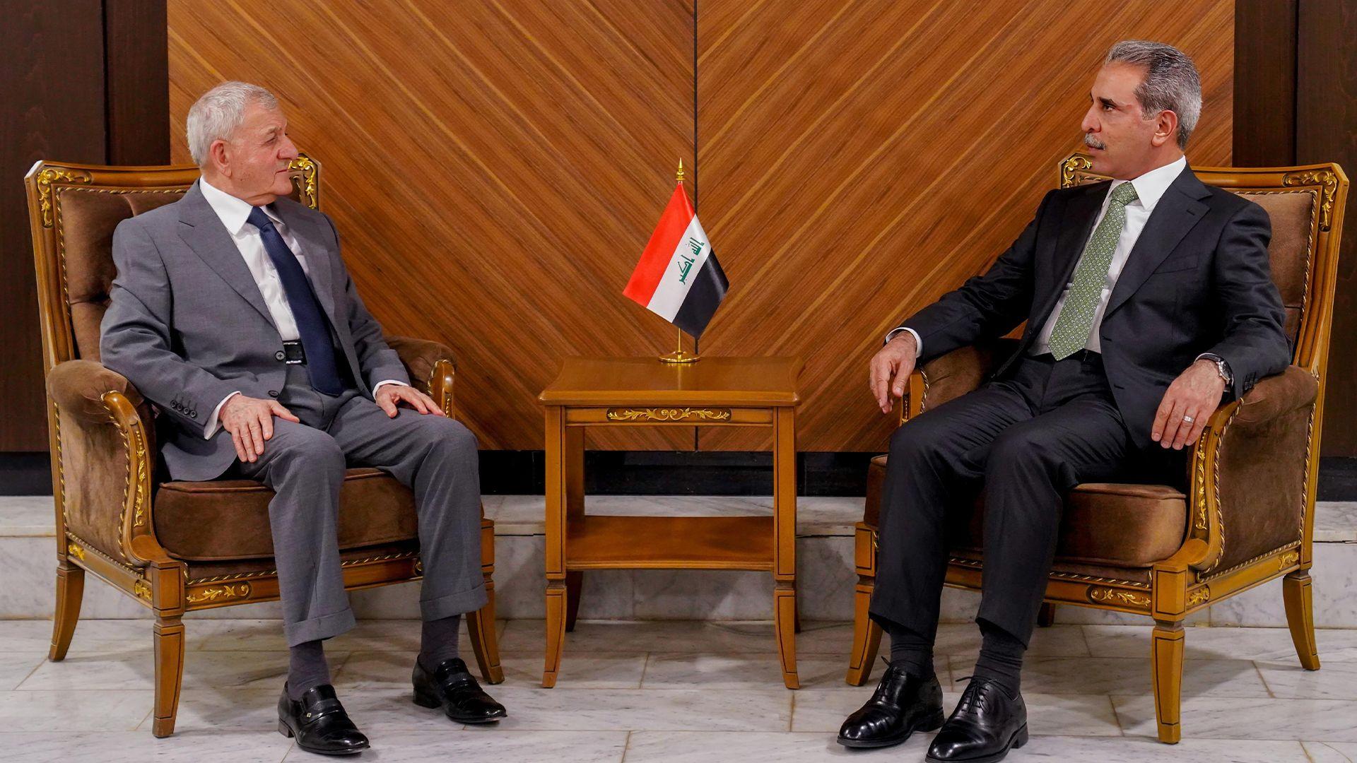 سەرۆک کۆماری عیراق لەگەڵ سەرۆکی ئەنجومەنی باڵای دادوەری کۆبوەوە