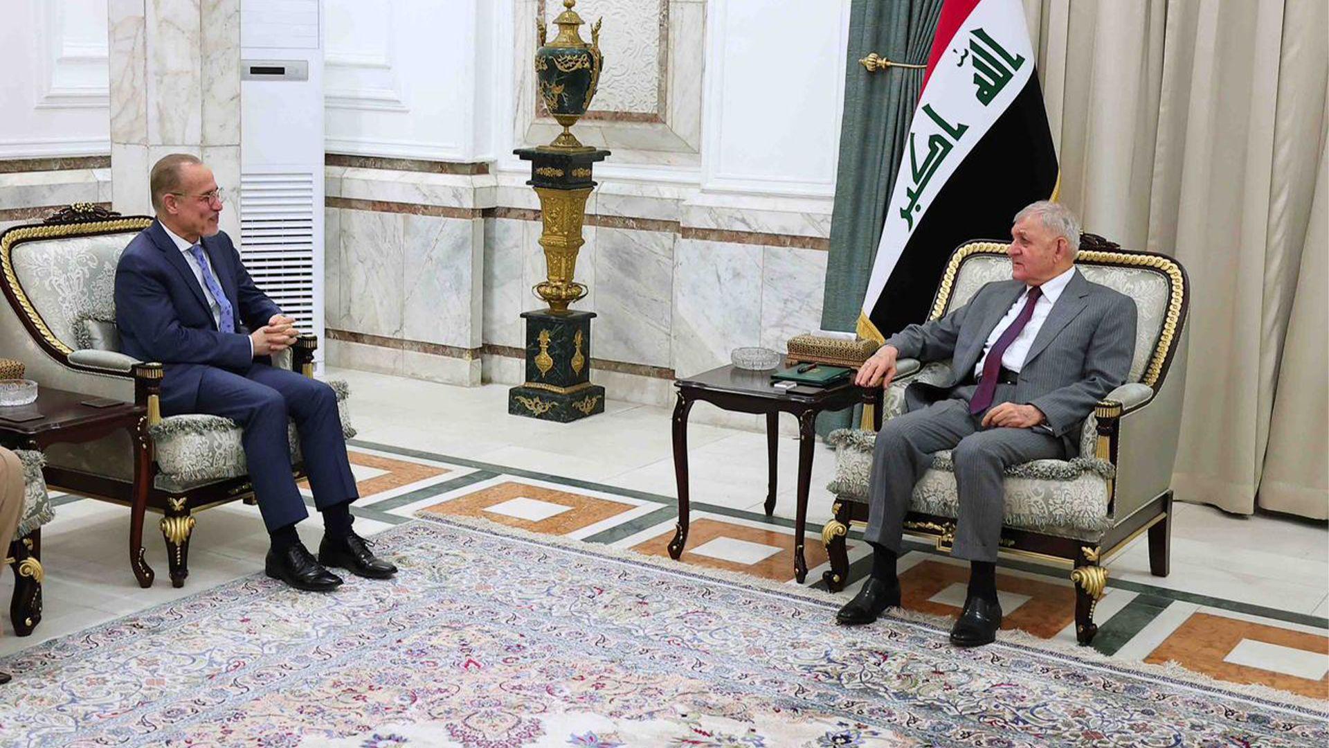 سەرۆک کۆمار پێشوازی لە رێکخەری گشتی نیشتەجێی نەتەوە یەکگرتووەکان کرد